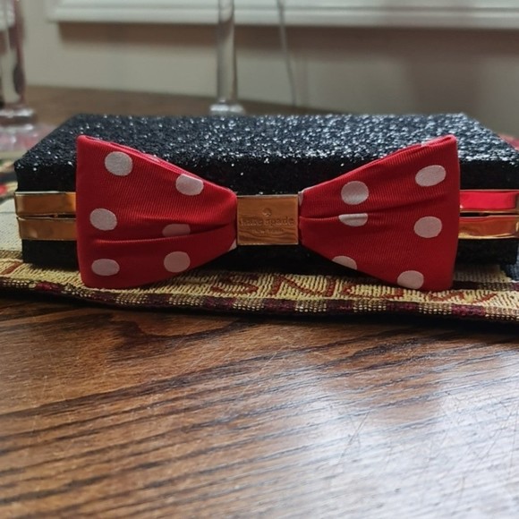 Authentic Minnie Mouse Kate Spade NY Crossbody Clutch NWTs - Picture 3 of 12